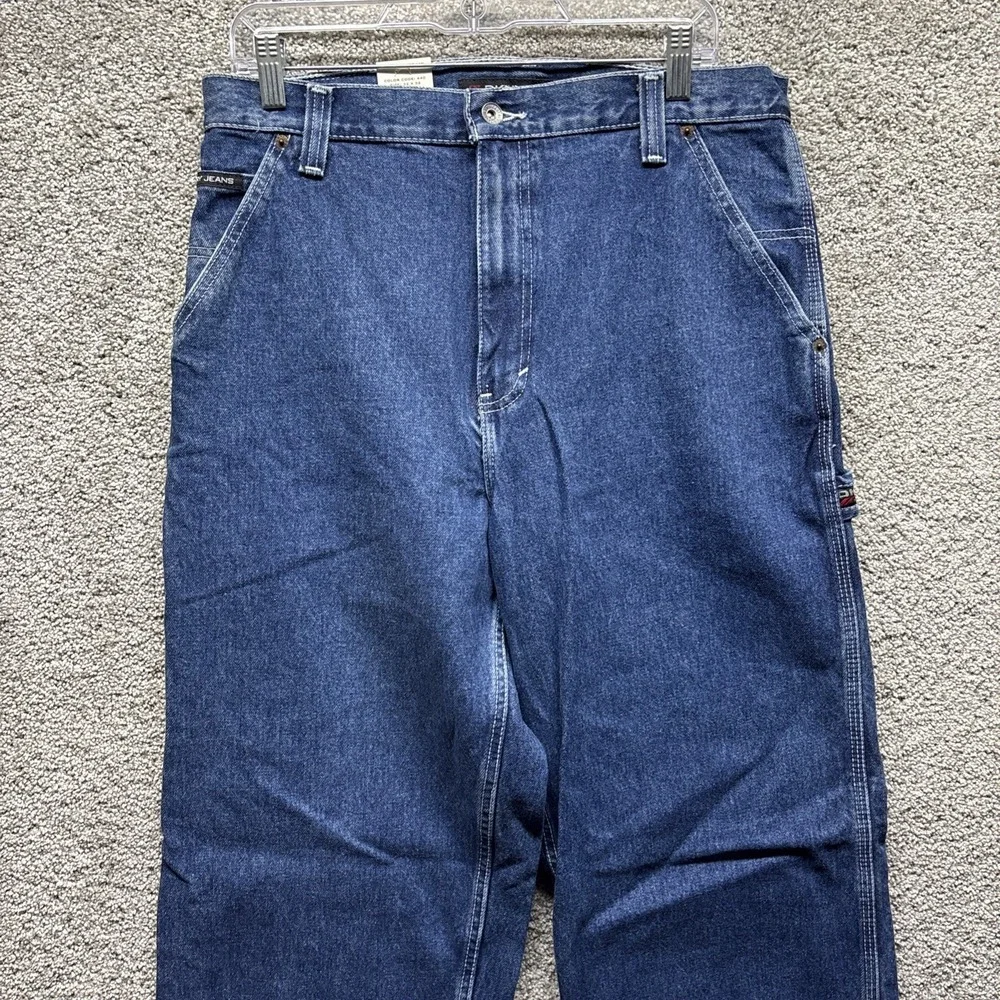 Vintage DKNY Jeans Baggy Wide Leg Y2K 90s Carpenter Skater Mens 32x32 Street NWT